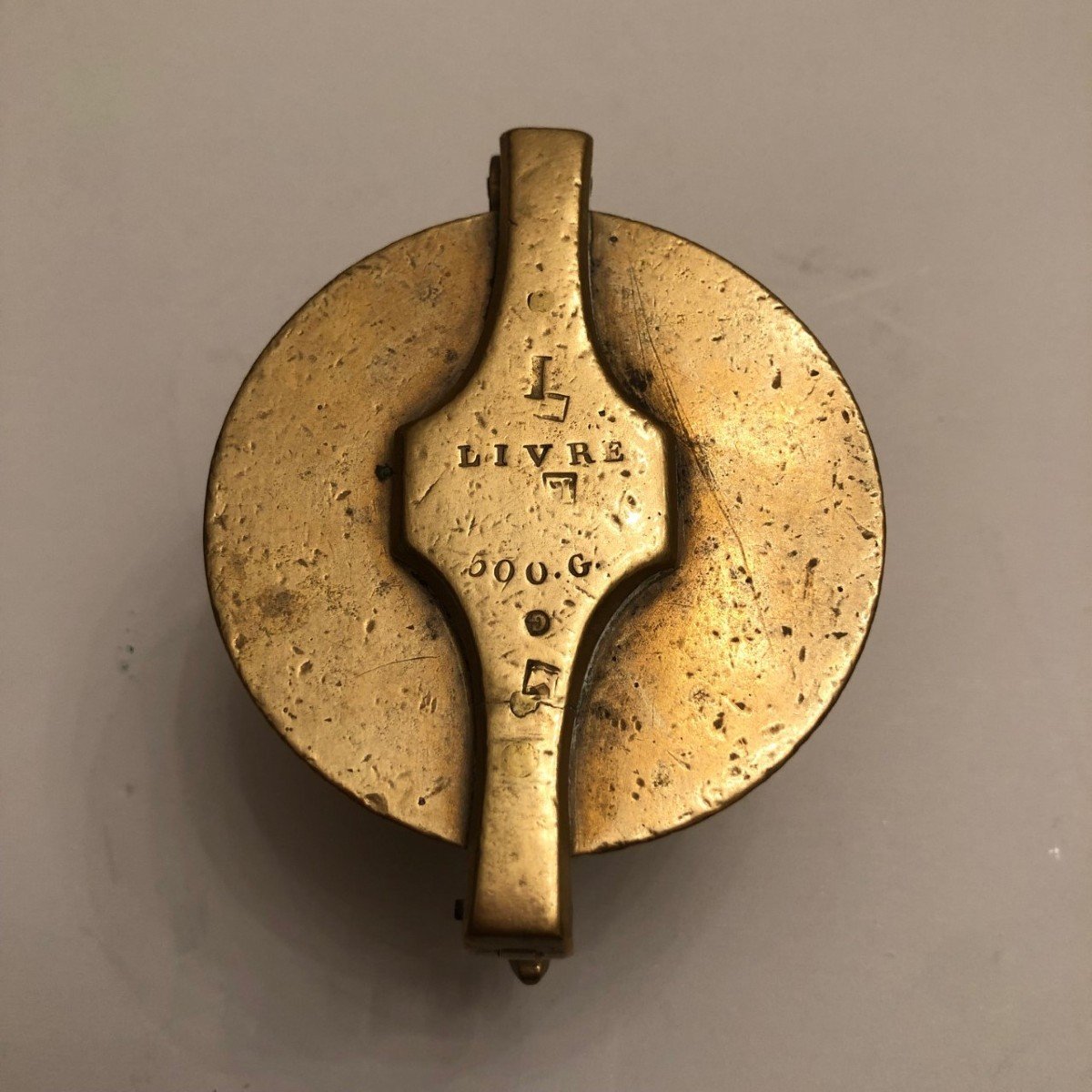 Series Of 19th Century Bronze Pharmacy Bucket Weights-photo-1
