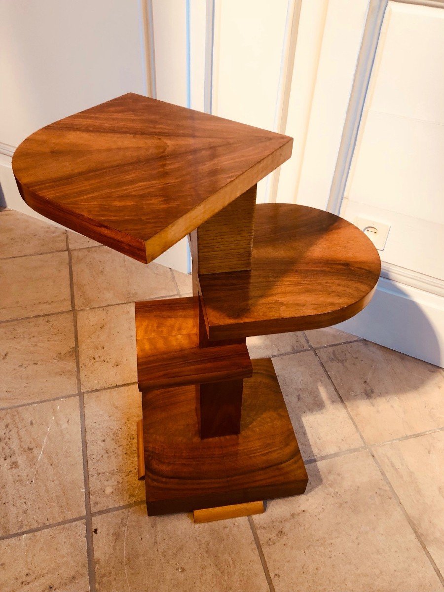 20th Century Art Deco Pedestal Table-photo-3