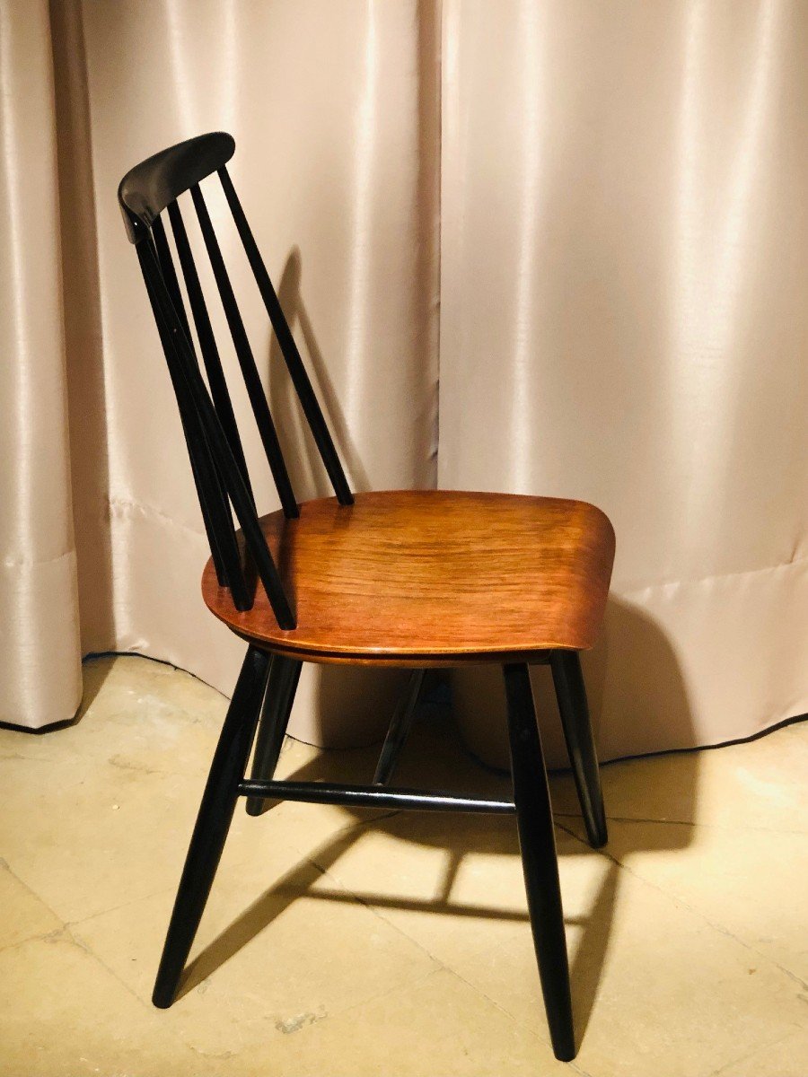 Série de 6 chaises scandinaves Ilmari Tapiovaara XXe-photo-2