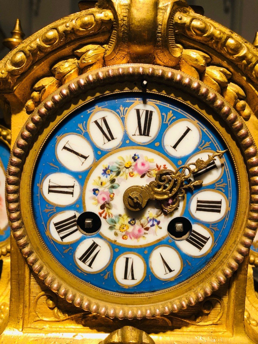 Napoleon III Sèvres Period Clock Stamped Ph. Mouret Paris-photo-8