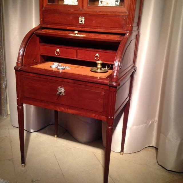 Cylinder Desk, Louis XVI Period, 18th Century-photo-3