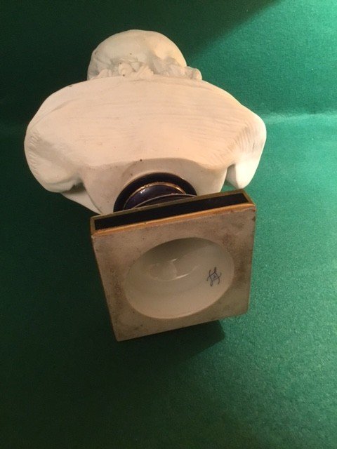 Buste Jeune Enfant porcelaine de Houdon Sèvres XIXe-photo-4