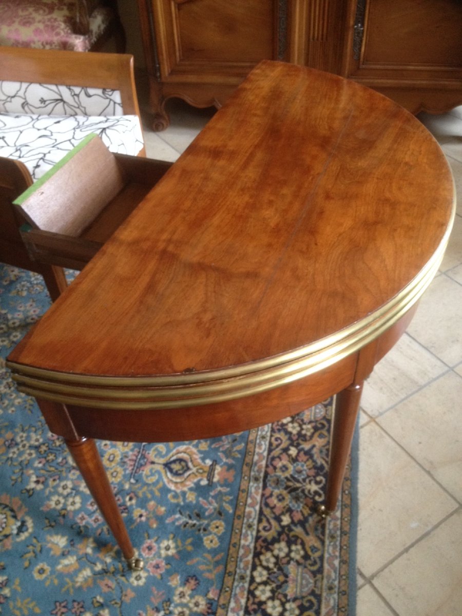 Louis XVI Period Combination Game Or Dining Room Table-photo-1