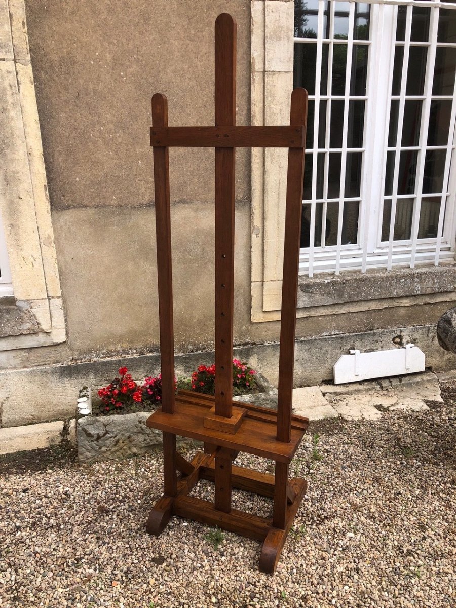 20th Century Oak Studio Easel-photo-2