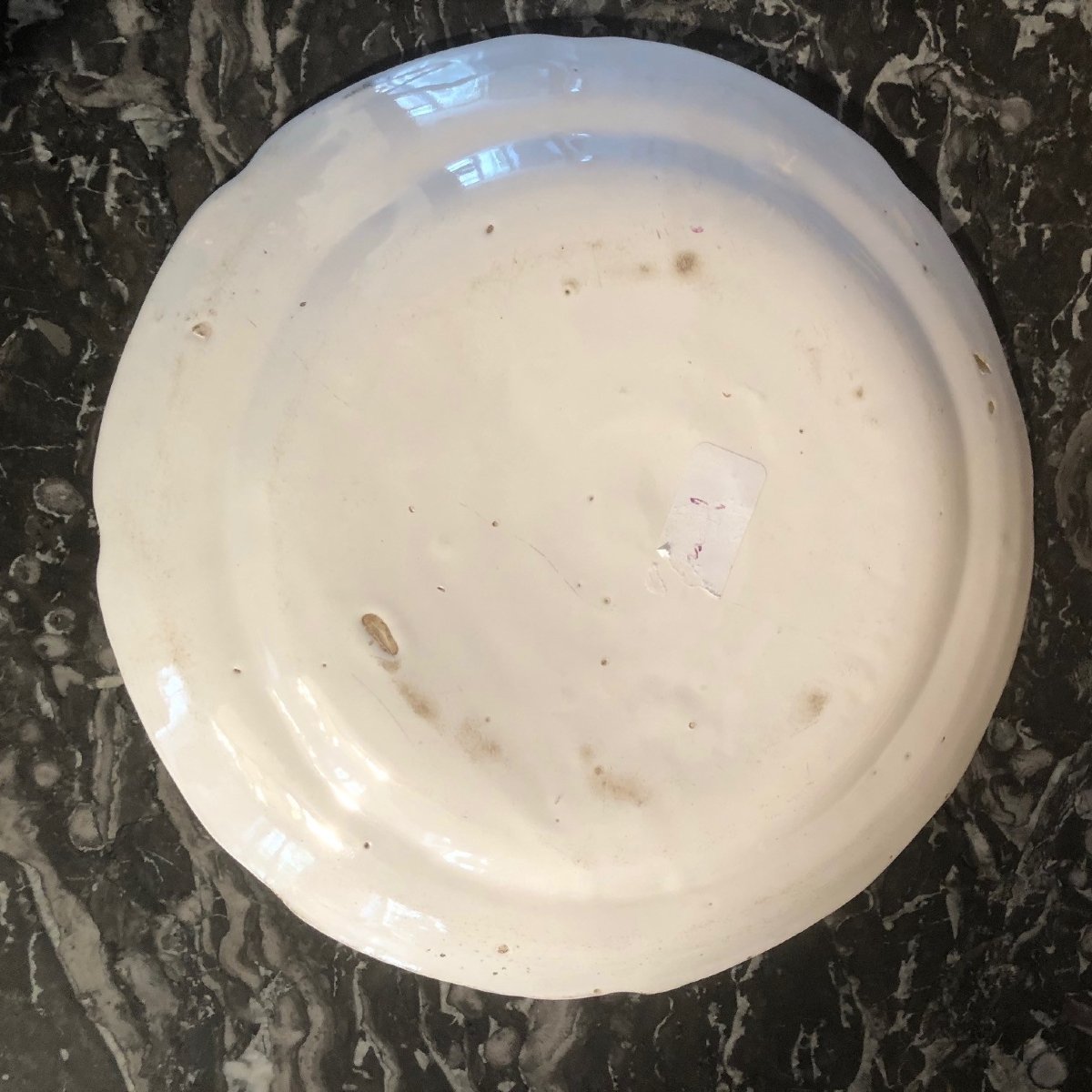 Faïence Assiette Chinois fumant l’Opium les Islettes XVIIIe-photo-3