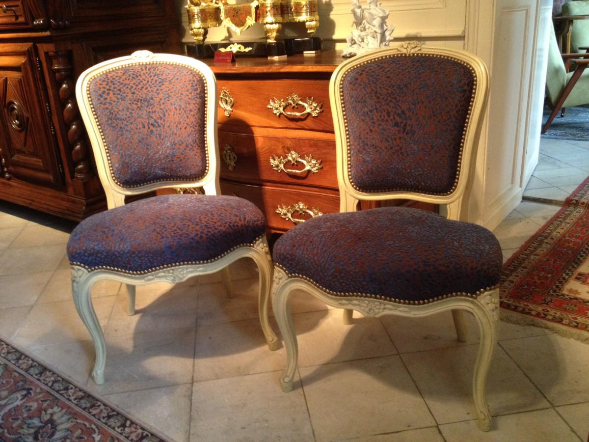 Pair Of Louis XV Style Chairs - Twentieth