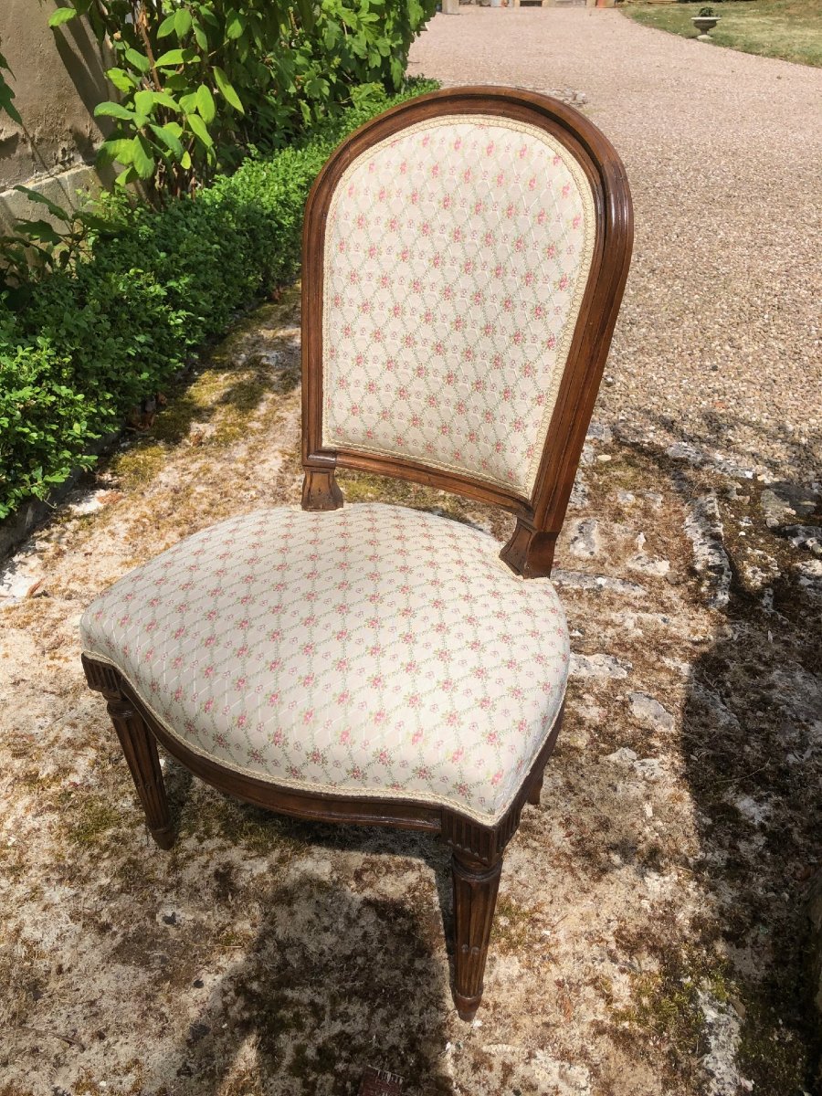 Louis XVI Period Chaise Longue, 18th Century-photo-2