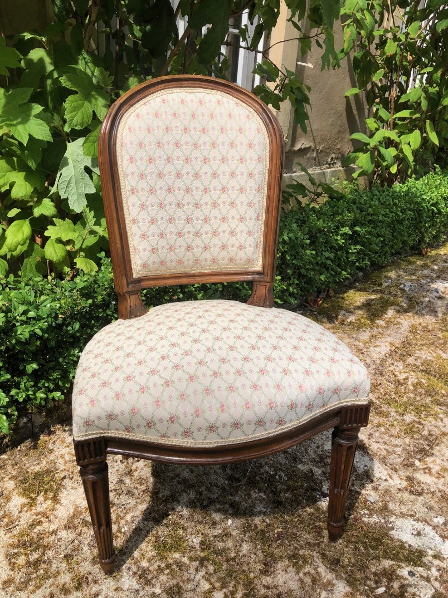 Louis XVI Period Chaise Longue, 18th Century-photo-4