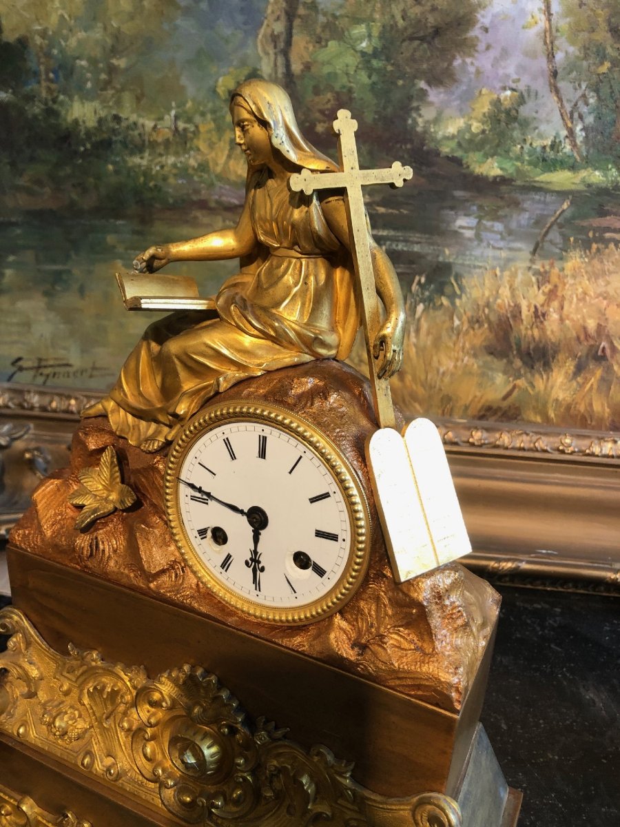 Horloge « Sainte Monique » Napoléon III-photo-2