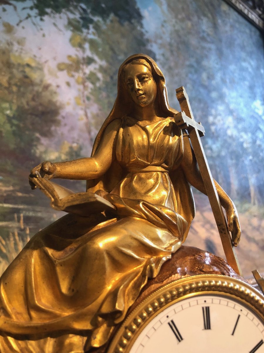 Horloge « Sainte Monique » Napoléon III-photo-4