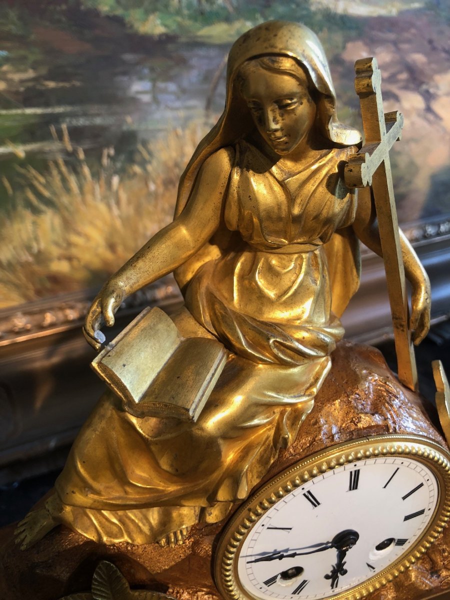 Horloge « Sainte Monique » Napoléon III-photo-3