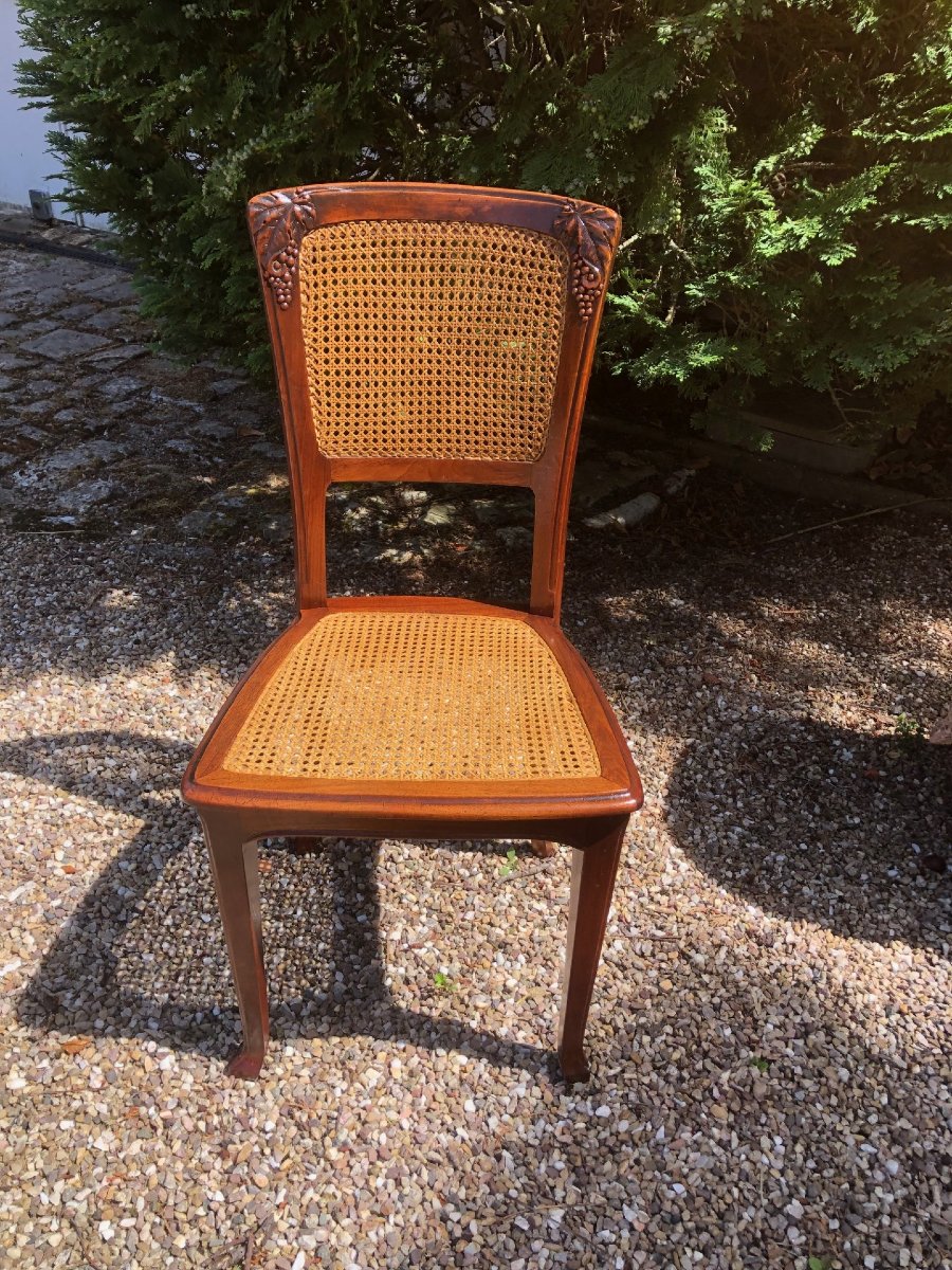 Set Of 4 Art Nouveau Chairs, 1900-photo-2
