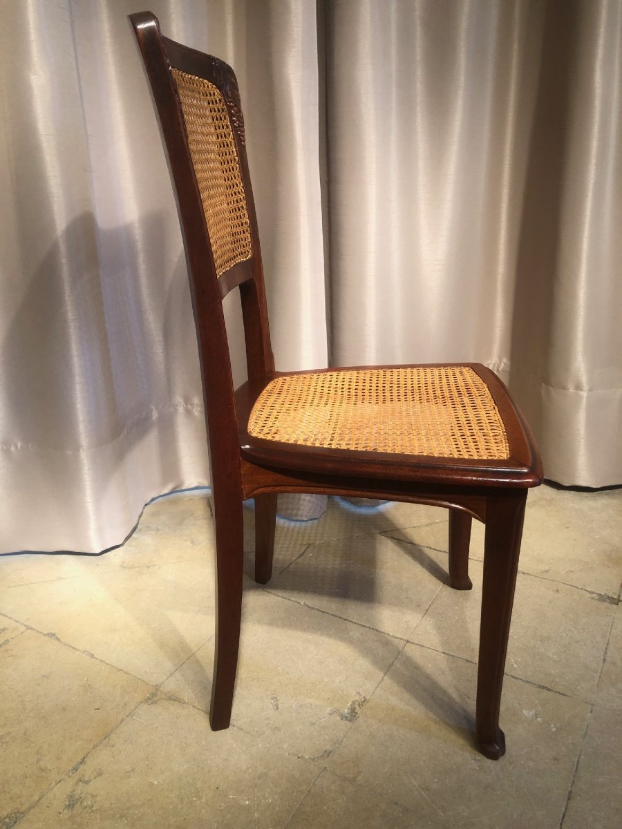 Set Of 4 Art Nouveau Chairs, 1900-photo-1