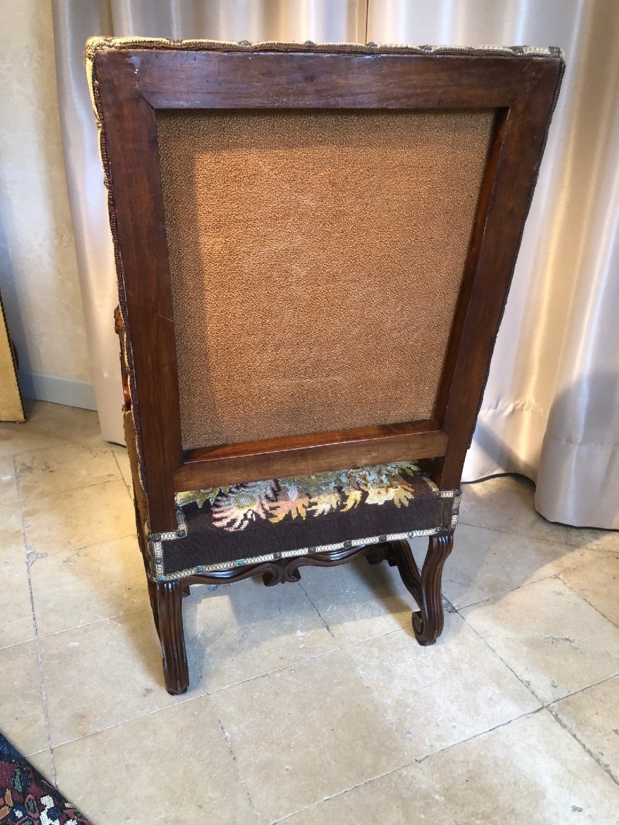 Fauteuil Louis XIII, XIXe-photo-5