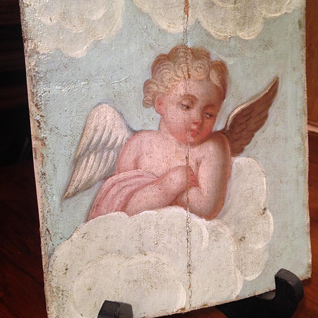 Putti Pair Of Small Paintings Late Eighteenth - Early Nineteenth-photo-4