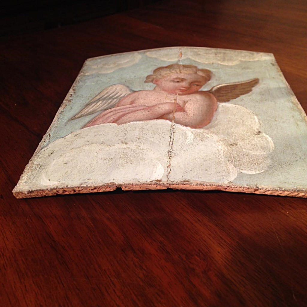 Putti Pair Of Small Paintings Late Eighteenth - Early Nineteenth-photo-1