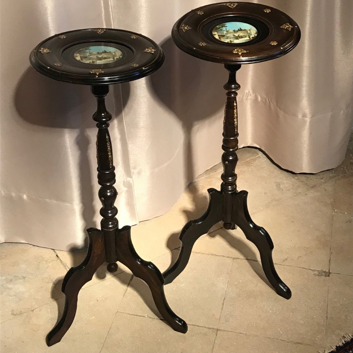 Pair Of Consoles Wood Consoles Blackened Napoleon III