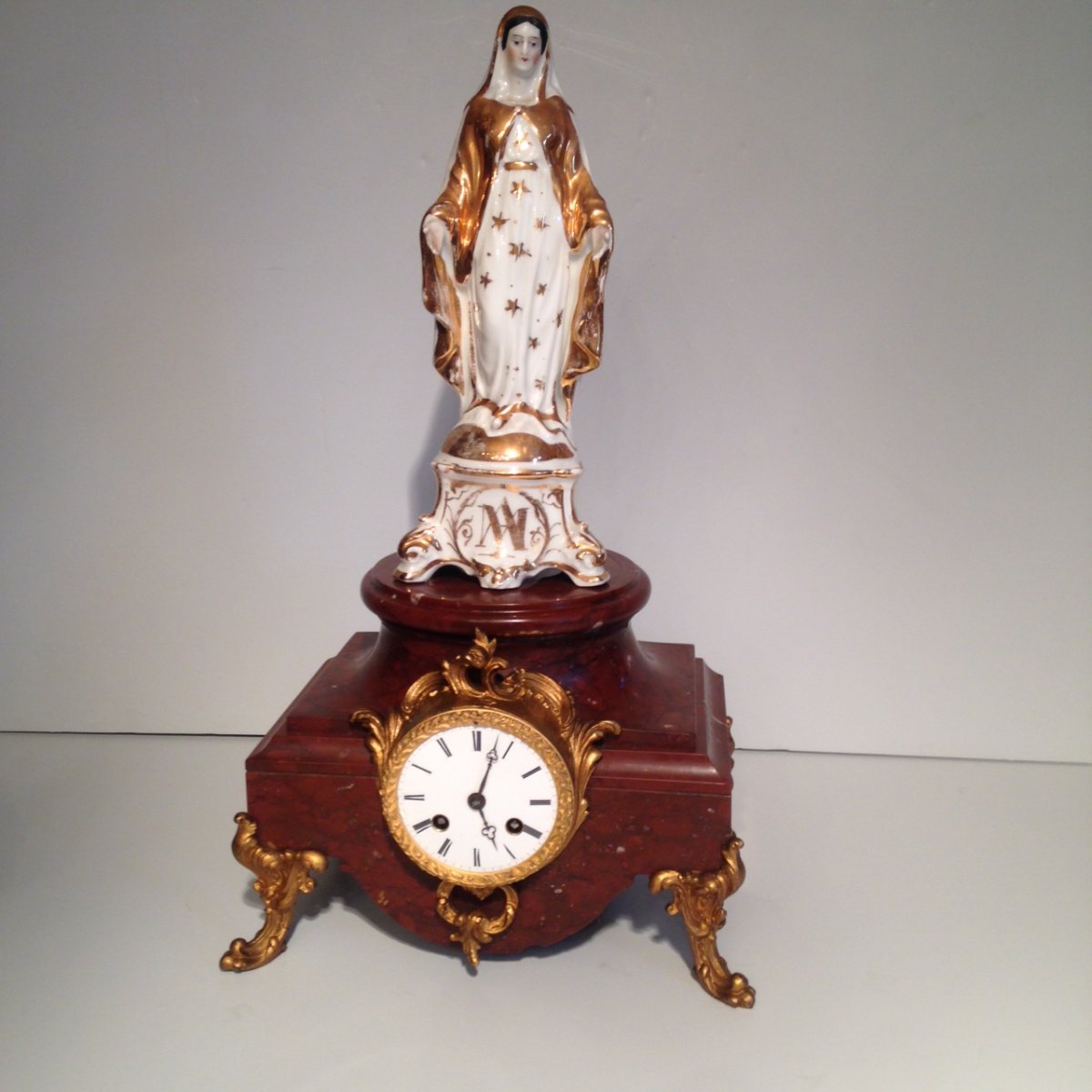 Clock Presentation Louis XV Style, Nineteenth-photo-2