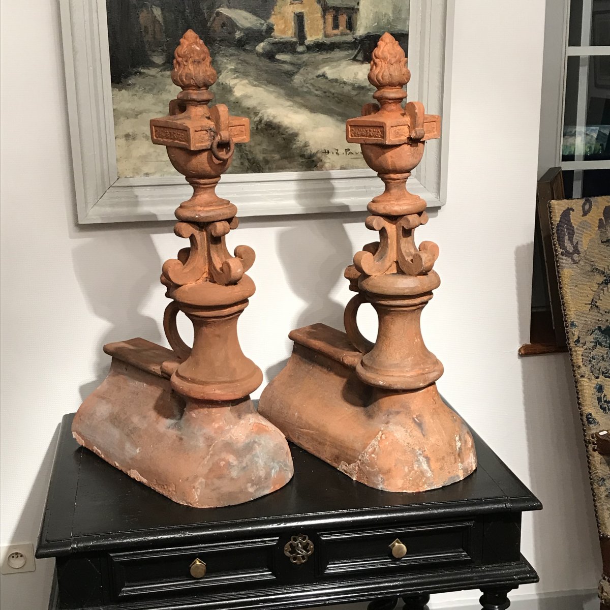 Ridge Finials - Terracotta Sculpture, 19th Century Architecture