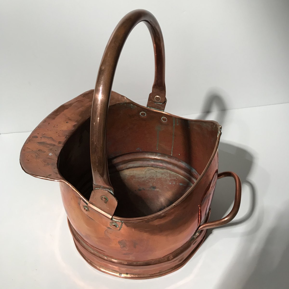 Large 19th Century Copper Milk Jug-photo-2