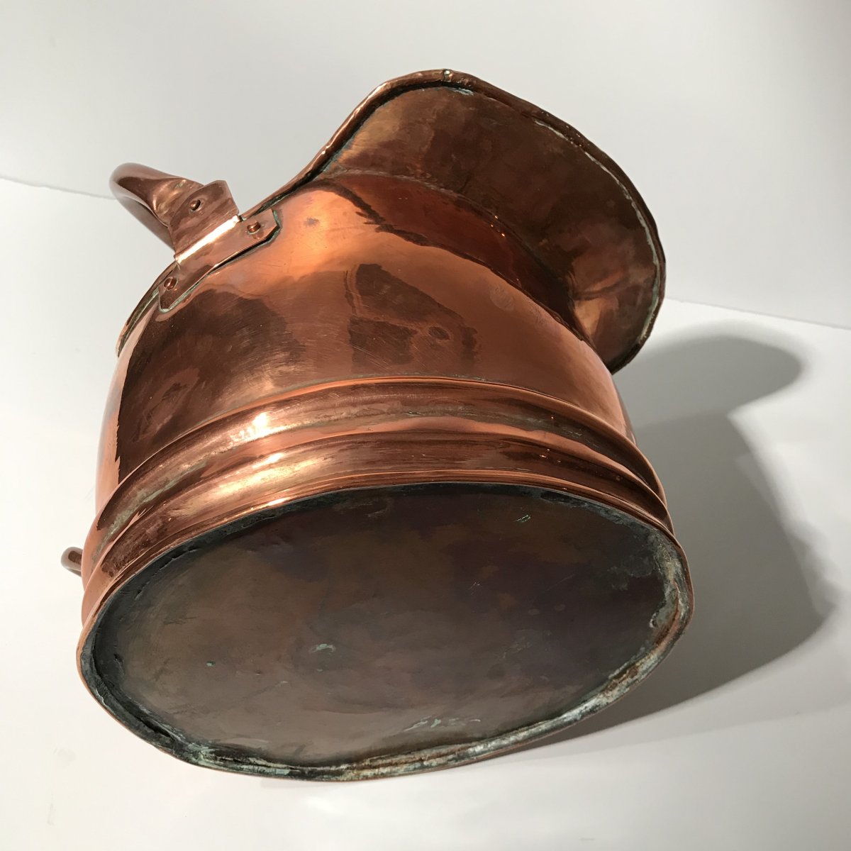 Large 19th Century Copper Milk Jug-photo-4