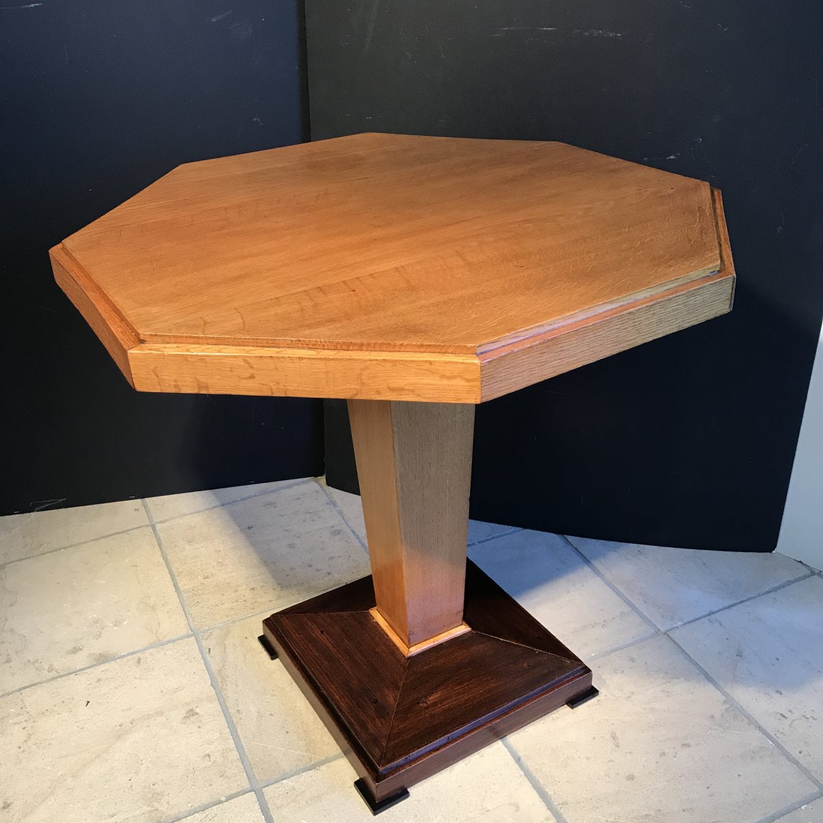 Art Deco Twentieth Pedestal Table-photo-2