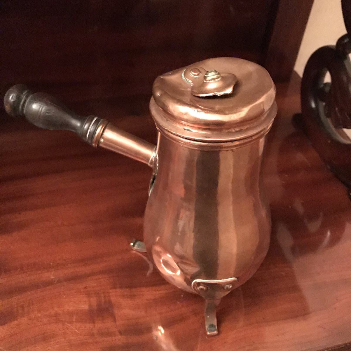 18th Century Copper Chocolate Maker-photo-3