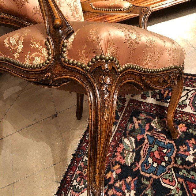 Louis XV Style Armchair, 20th Century-photo-2