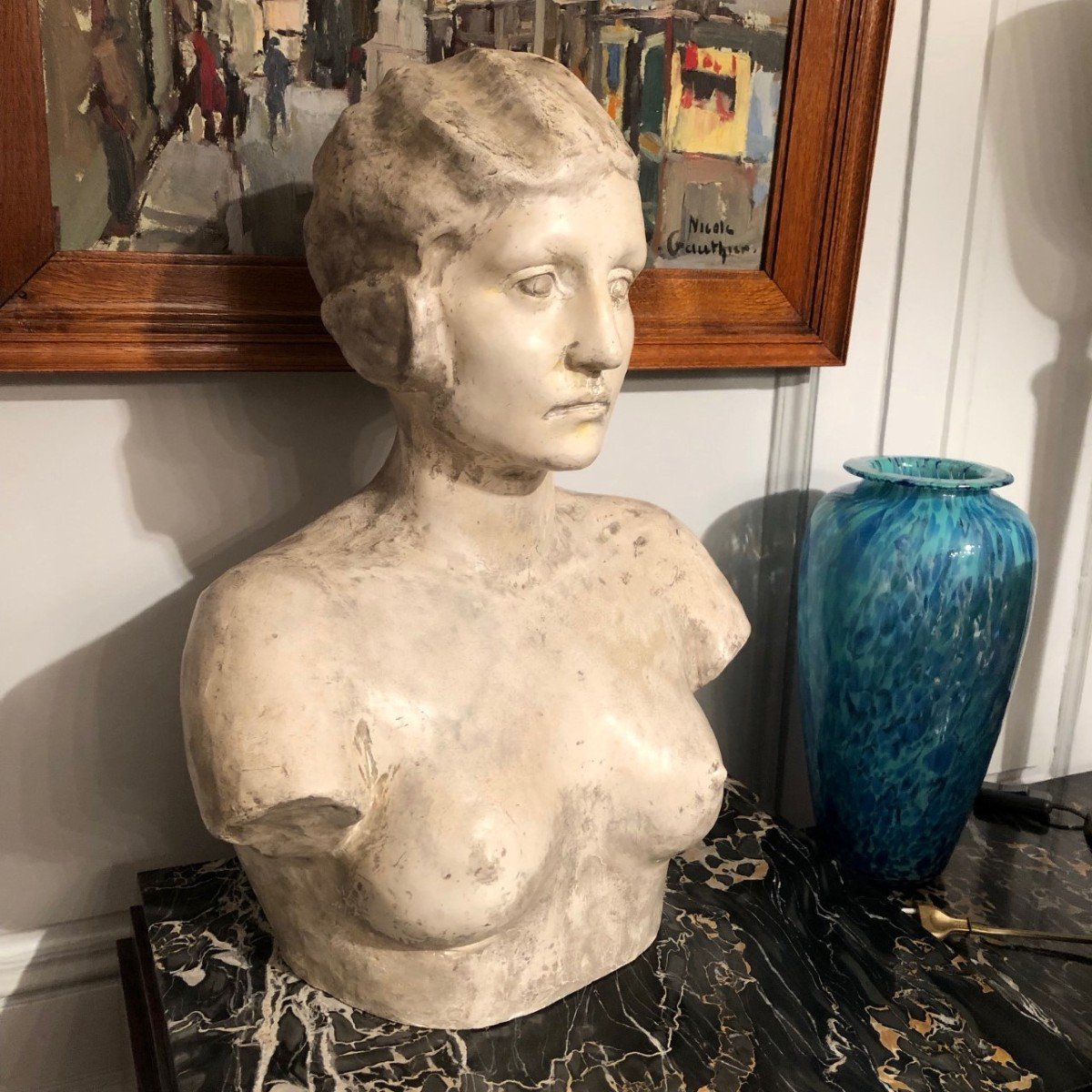 Bust Young Woman Art Deco Jee 1930