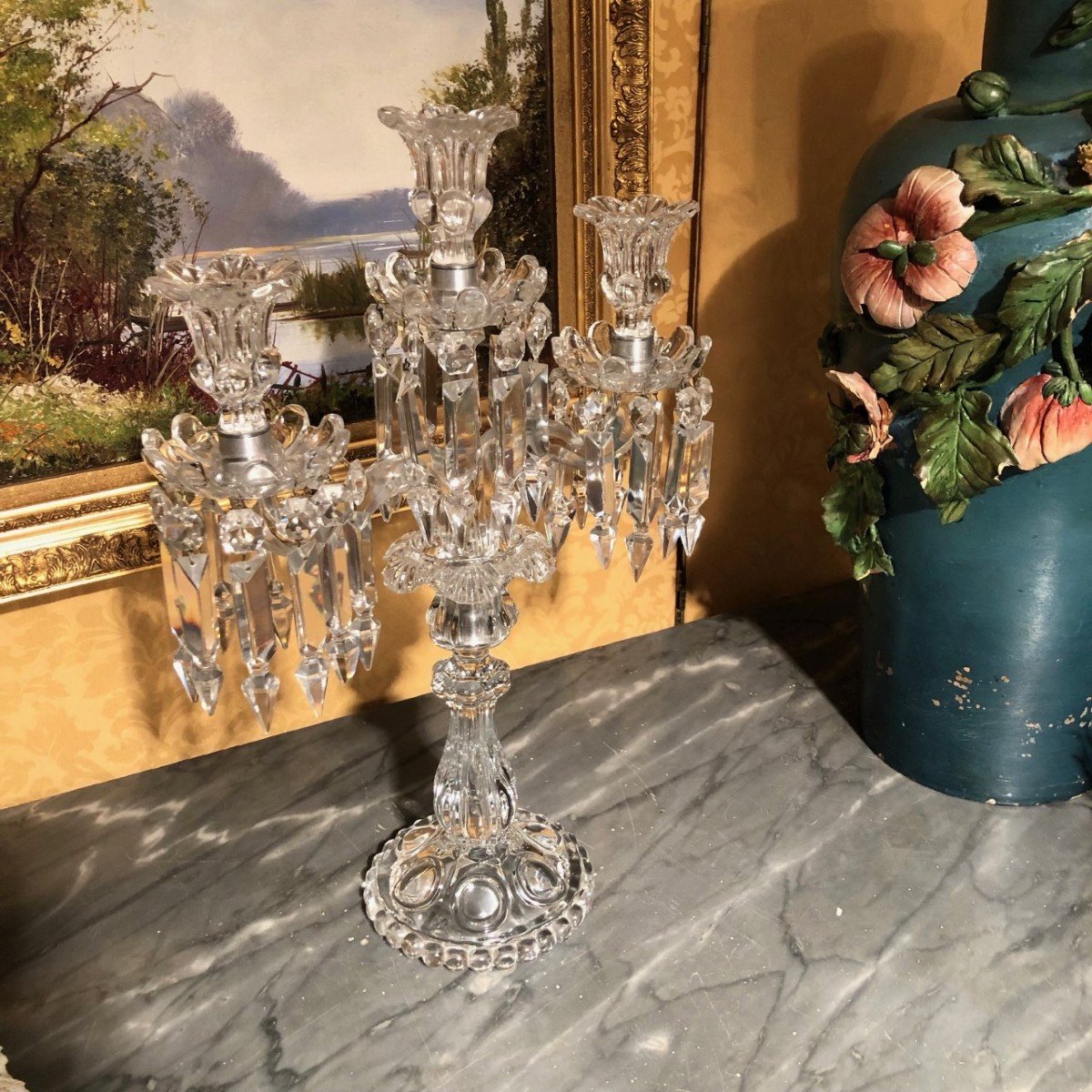 Baccarat Crystal Candelabra-photo-2