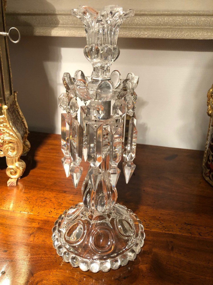 Bougeoir Baccarat fin XIXe-photo-4