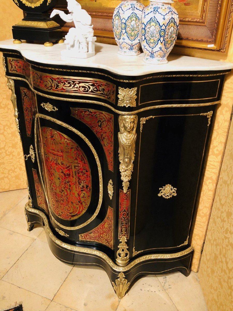 Buffet Napoleon III Boulle Marquetry-photo-4