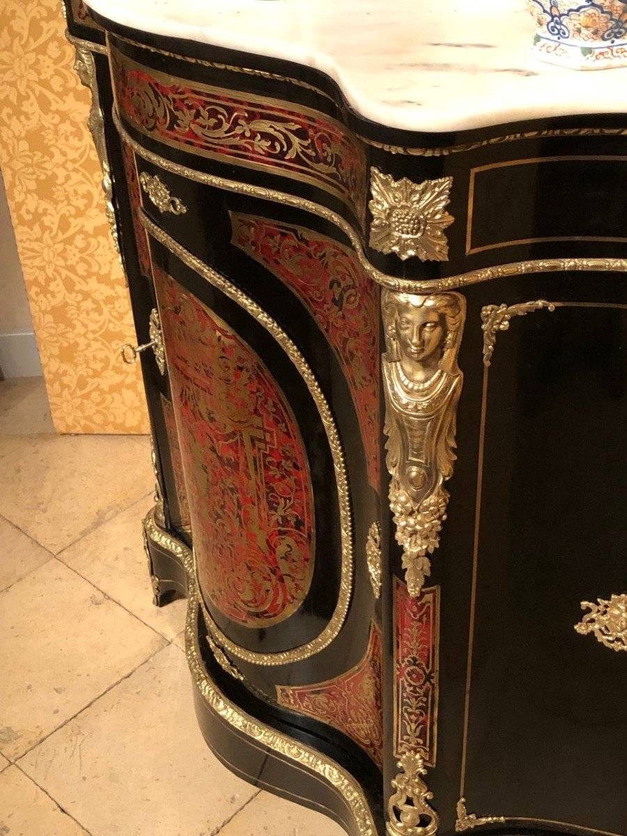 Buffet Napoleon III Boulle Marquetry-photo-6