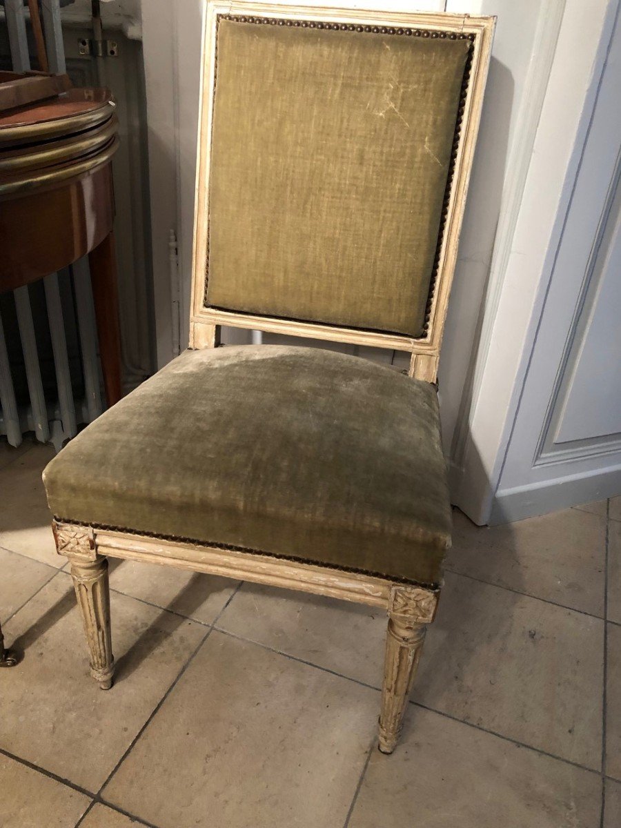 Pair Of Louis XVI Period Fireside Chairs-photo-3