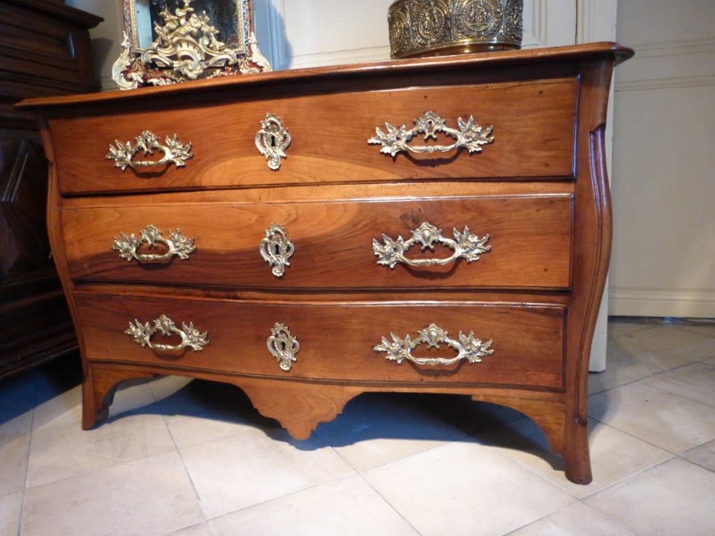 Commode d'époque Louis XIV Noyer Massif 