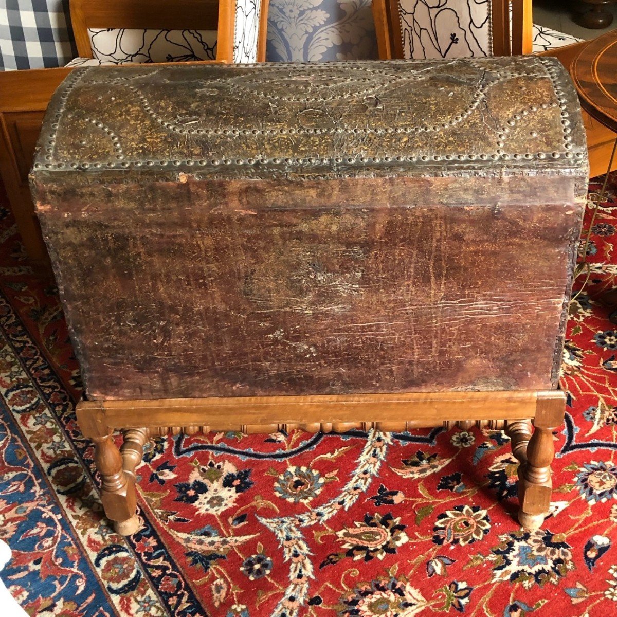 17th Century Haute Epoque Travel Chest-photo-5