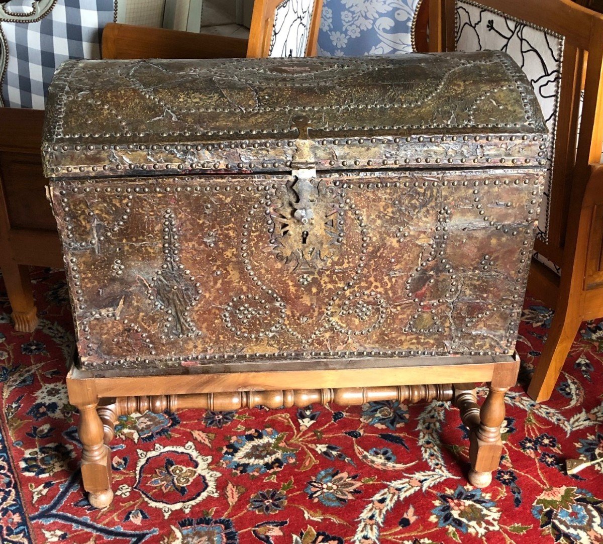 17th Century Haute Epoque Travel Chest