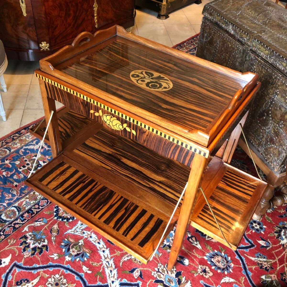 Serving Table Art Deco Mahogany Cuba 1920-photo-7