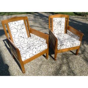 Pair Of Design Armchairs 1950