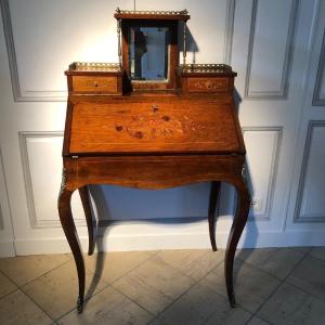 Bureau de pente style Louis XV, époque Napoléon III