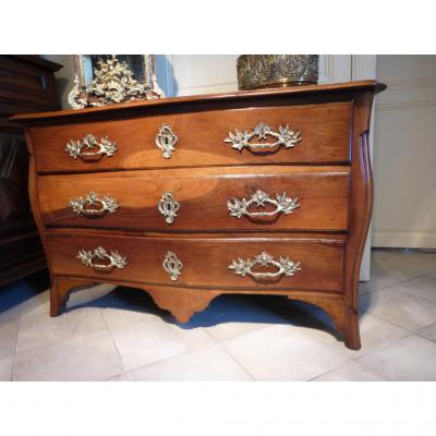 Vintage Walnut Commode Louis XIV Massif