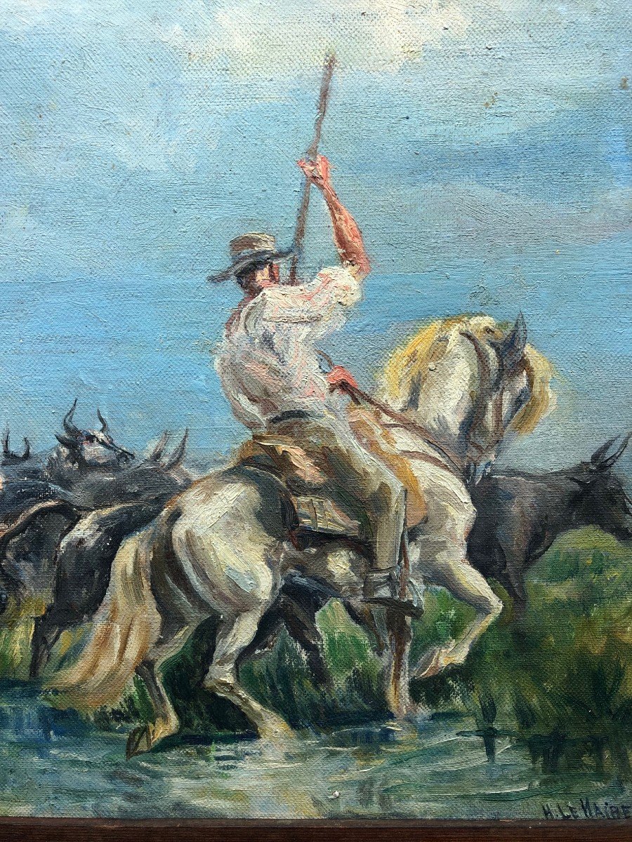 Tableau- Les Manadiers- Henri Lemaire -photo-2