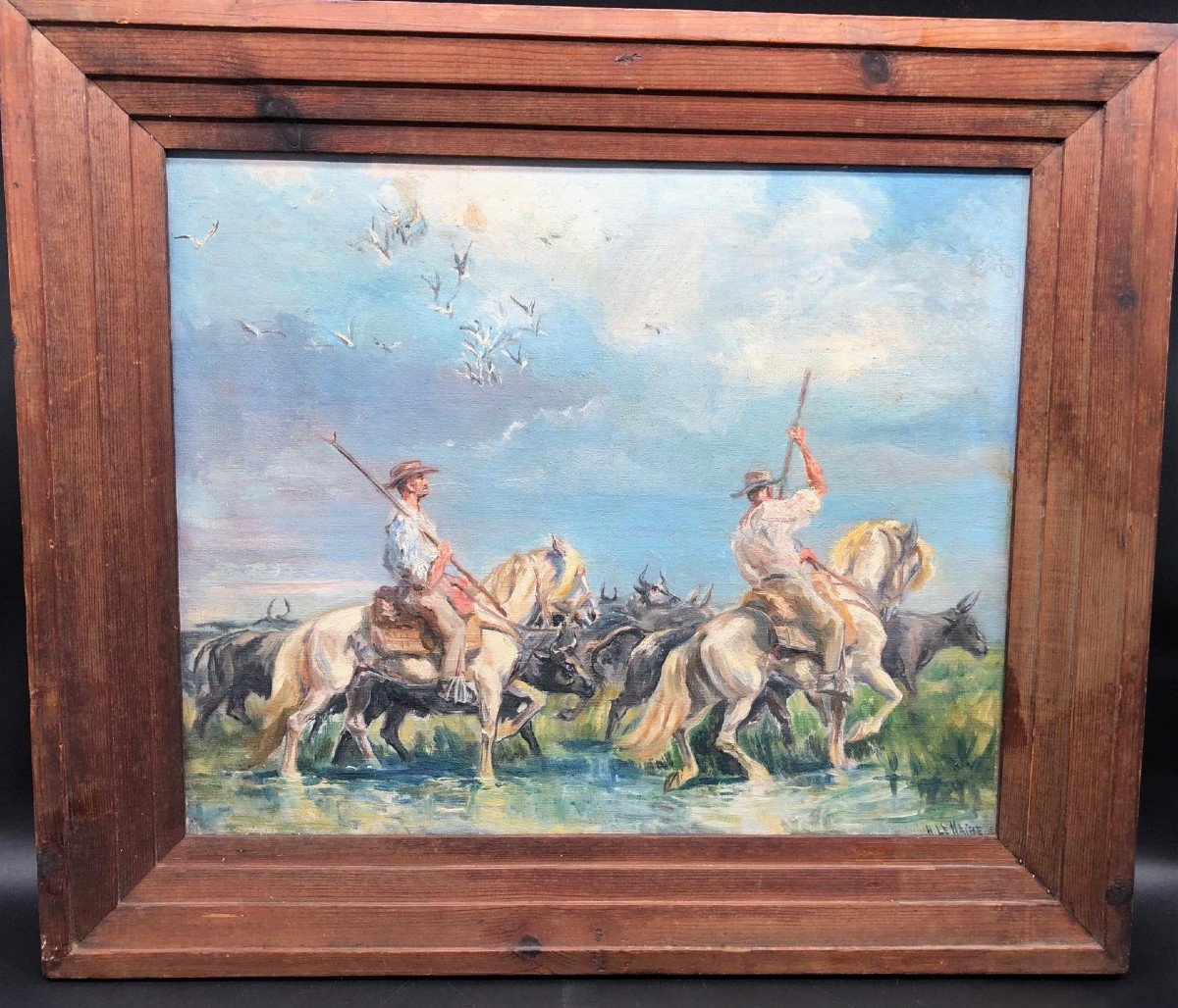 Tableau- Les Manadiers- Henri Lemaire 