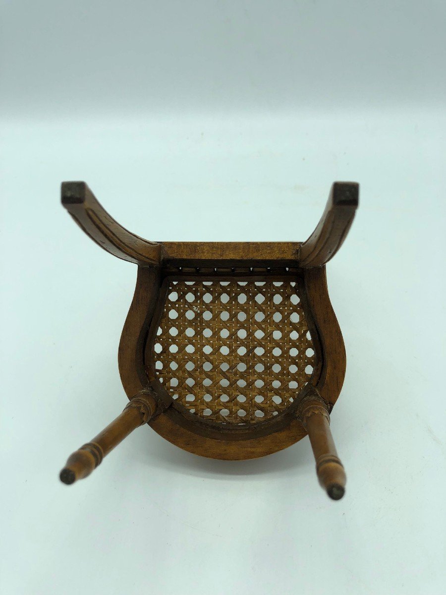 Chaise Miniature De Style Directoire/travail De Compagnon-photo-1
