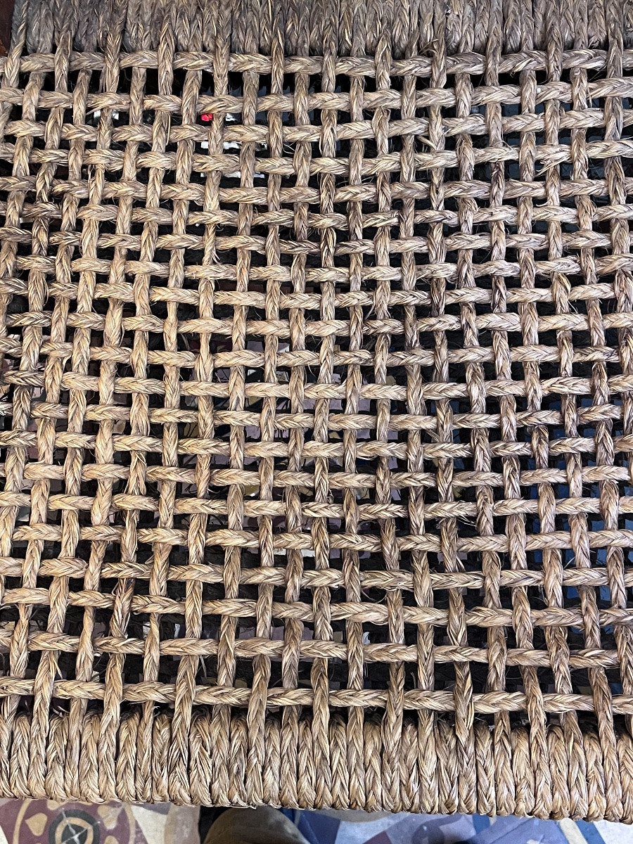 Fauteuil rustique en noyer XVIIIe siècle -photo-1