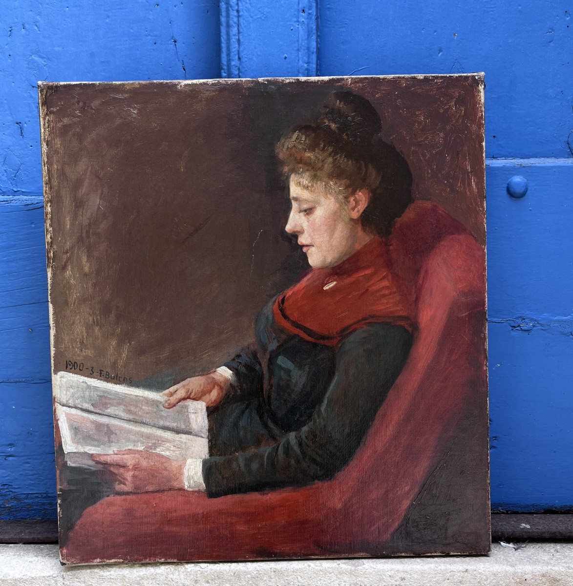 Picture Of A Young Woman Reading