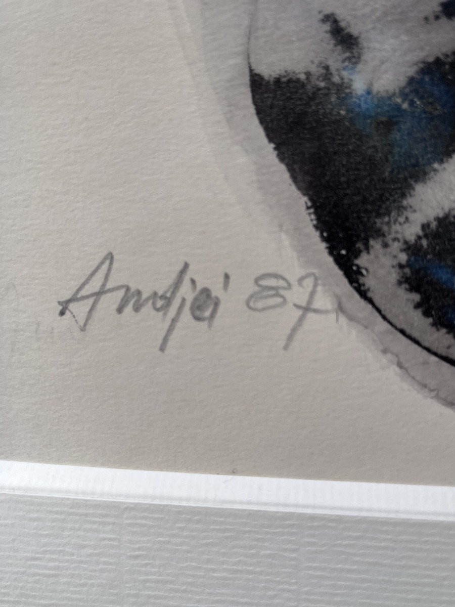 Abstract Expressionist Ink Drawing-photo-2