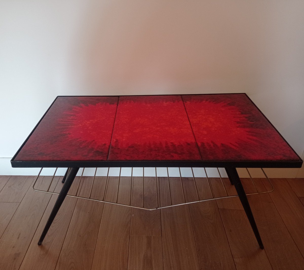 Robert et Jean Cloutier Table Basse Carreaux De Lave émaillée -photo-3