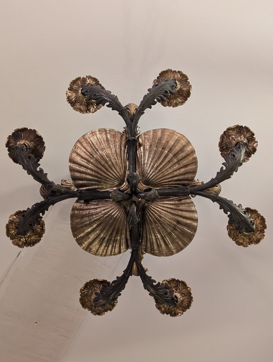 Lustre Bronze époque Louis Philippe -photo-2