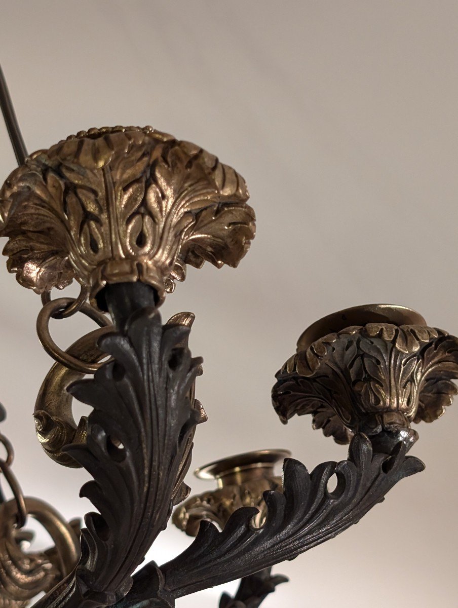 Lustre Bronze époque Louis Philippe -photo-1